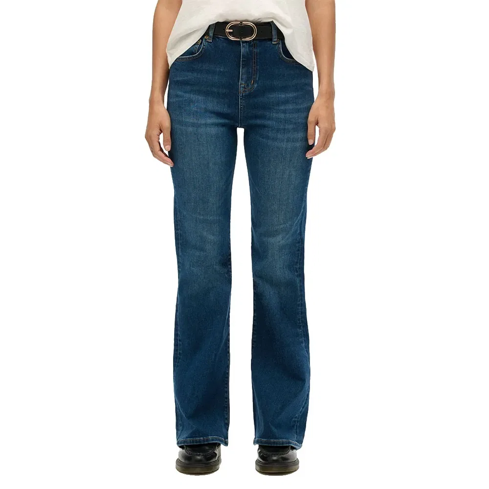 Джинсы клеш Superdry High Rise Flare, синий