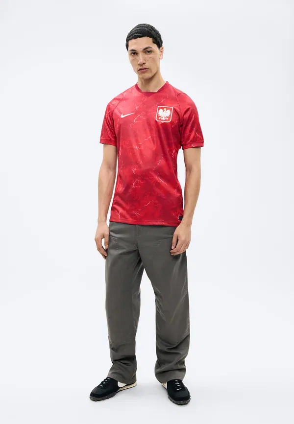 Футболка с принтом, быстросохнущая, National Team Wear, Nike Performance, Noble Red/Sport Red/White, белый/красный — фото 2