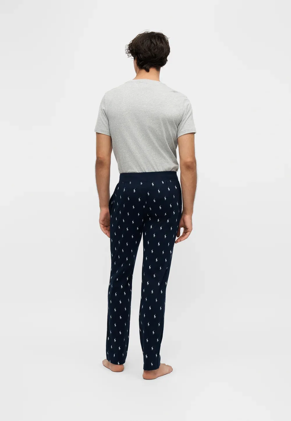 Брючные штаны для сна - пижамные штаны Polo Ralph Lauren, Navy — фото 3
