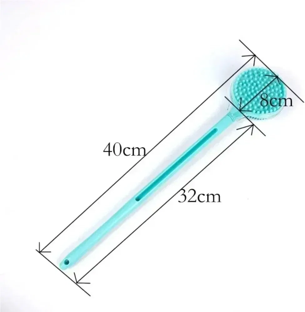 Щетка для тела с длинной ручкой, AD-BCrbgen, 40 см, Blue — фото 2