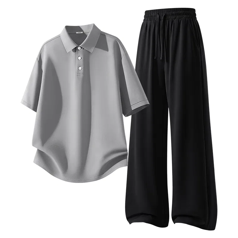 Детский спортивный костюм из 2 предметов MINISO, Light Gray + Black