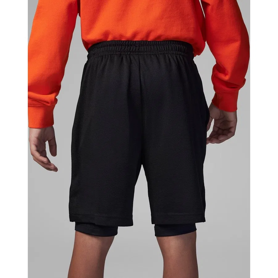 Шорты спортивные с внутренними леггинсами Nike Jordan JDB Jordan Training Short, Черный — фото 3