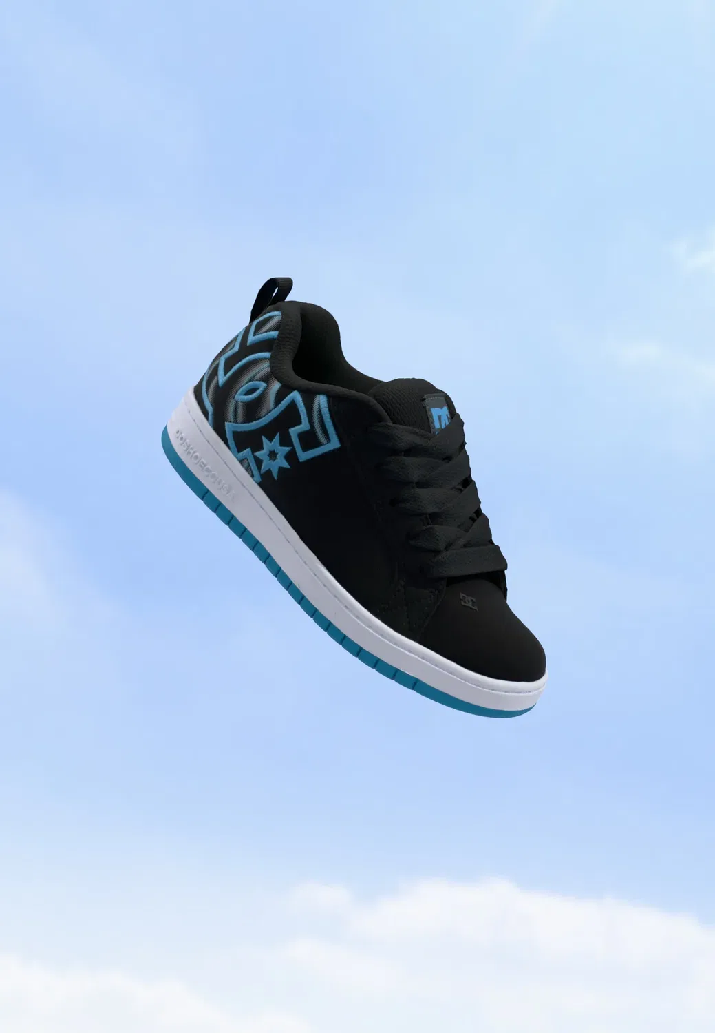 Детские скейтерские кроссовки Court graffik унисекс Dc Shoes, Black/Glow