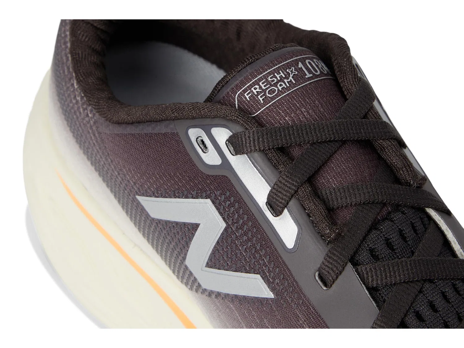 Детские кроссовки для бега New Balance Fresh Foam X 1080 V14, Cement Black Angora Warm Mango — фото 2