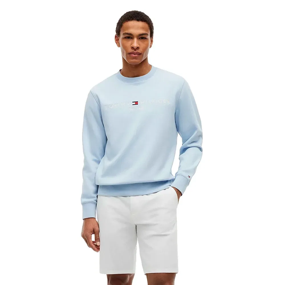 Мужской свитшот из хлопкового флиса Tommy hilfiger, Blue
