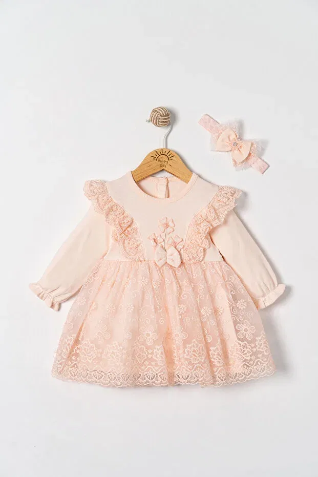 Детское кружевное платье для девочек Miniday Baby, Multicolor — фото 3
