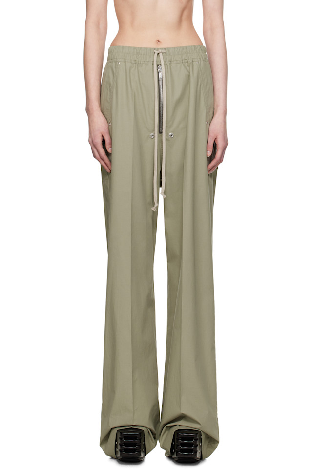

Голливудские широкие брюки бела для отдыха Rick Owens, цвет celadon