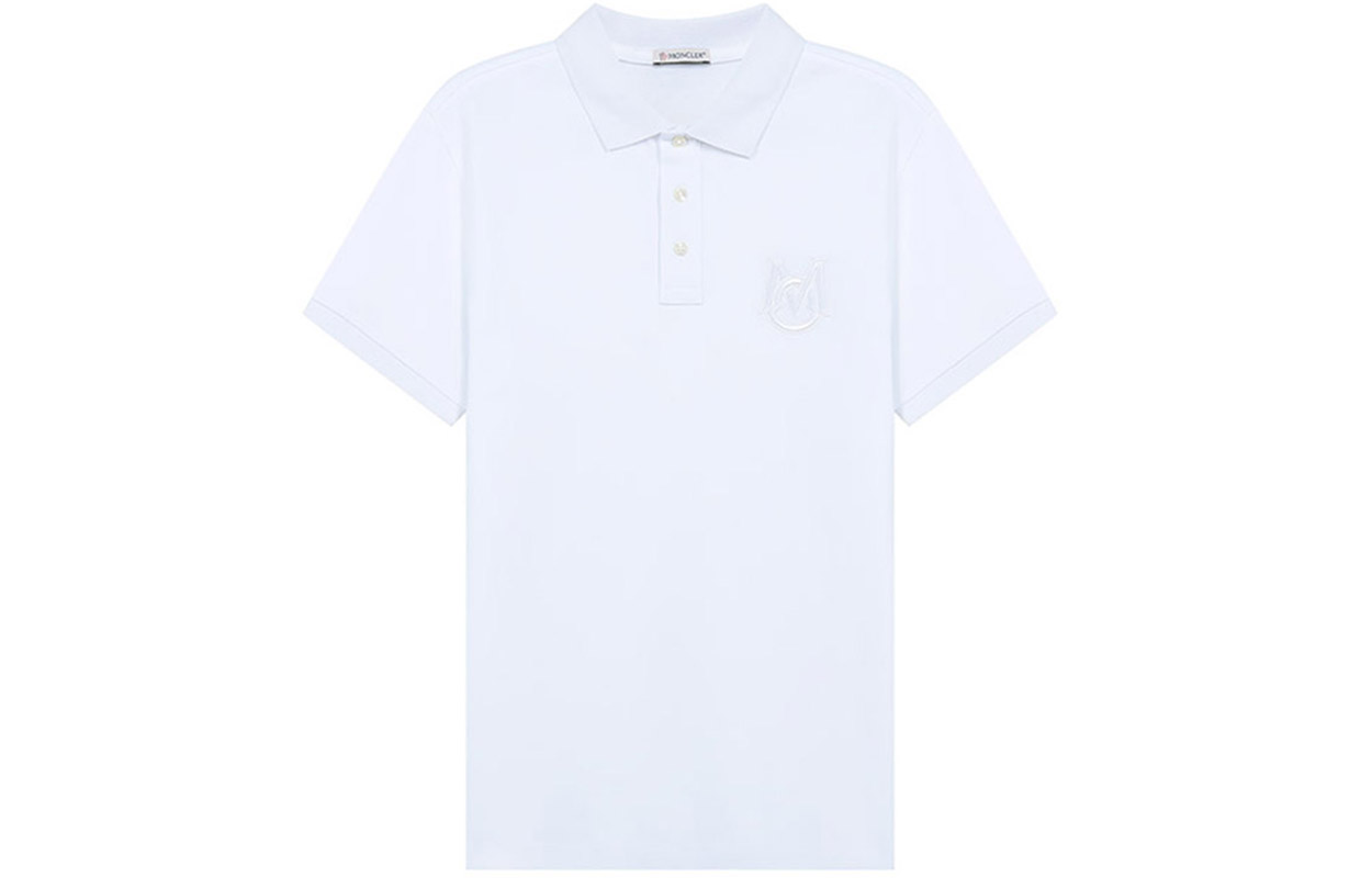 

Белая поло Moncler мужская
