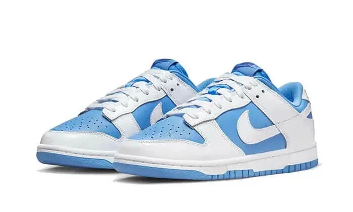 Детские кроссовки с ретро-дизайном Dunk Low Reverse UNC Nike, Hellblau — фото 2