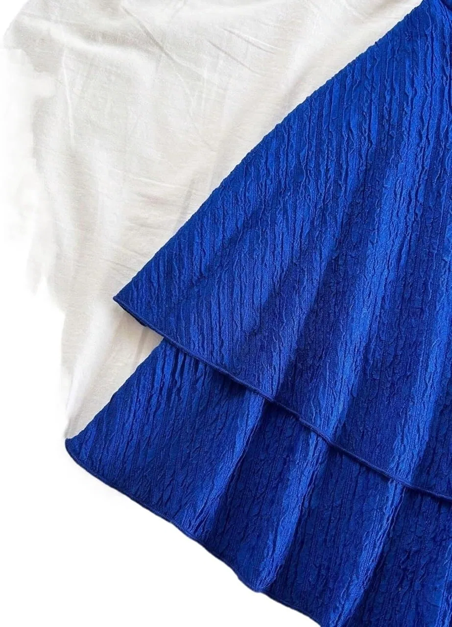 Женское мини-платье A-силуэта с открытой спиной, Royal Blue — фото 3