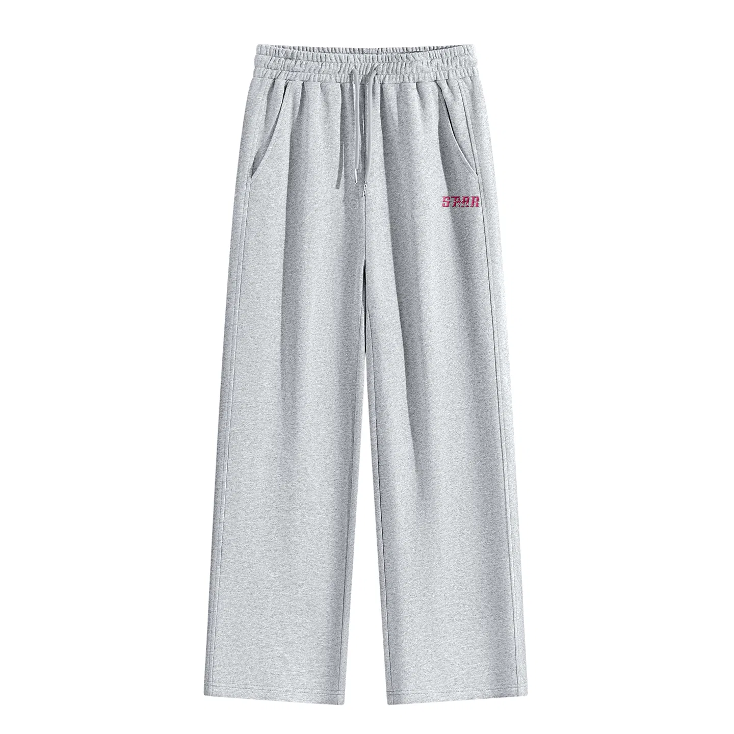 Детские повседневные брюки свободного прямого кроя MINISO, Heather Gray