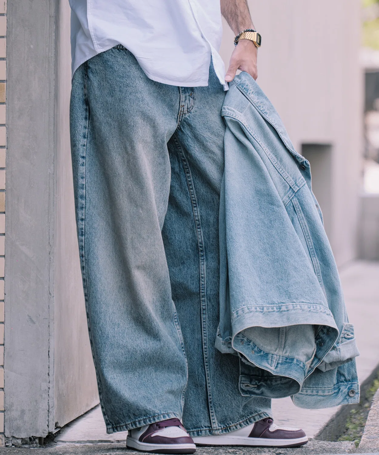 Мужские джинсы экстра-бэгги Levi's, Light Indigo Blue