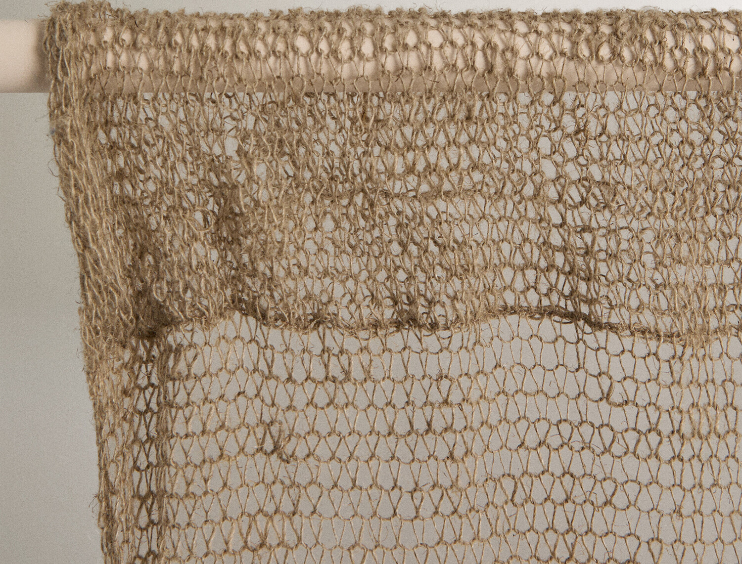 Штора Zara Home Linen Mesh, 140х270 см, светло-бежевый — фото 2