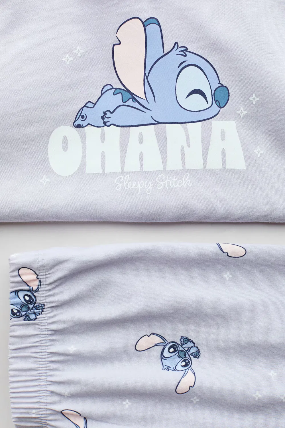 Пижама из набивного хлопка H&M, Blasslila/Lilo & Stitch — фото 2