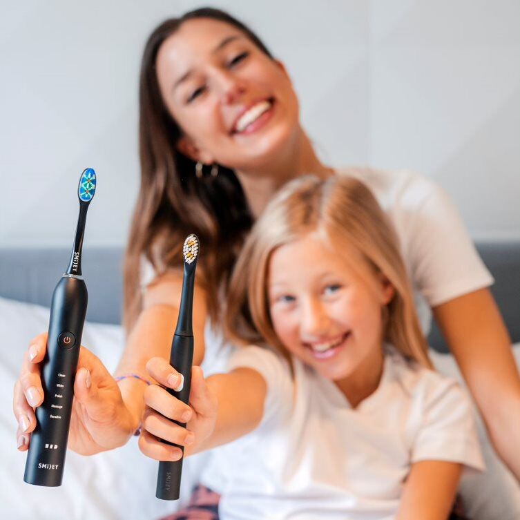 Smiley Light Kids звуковая зубная щетка детская черная, 1 шт. — фото 4