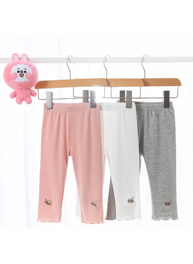 Шорты тонкие хлопковые для девочки Babyprints, серый — фото 4