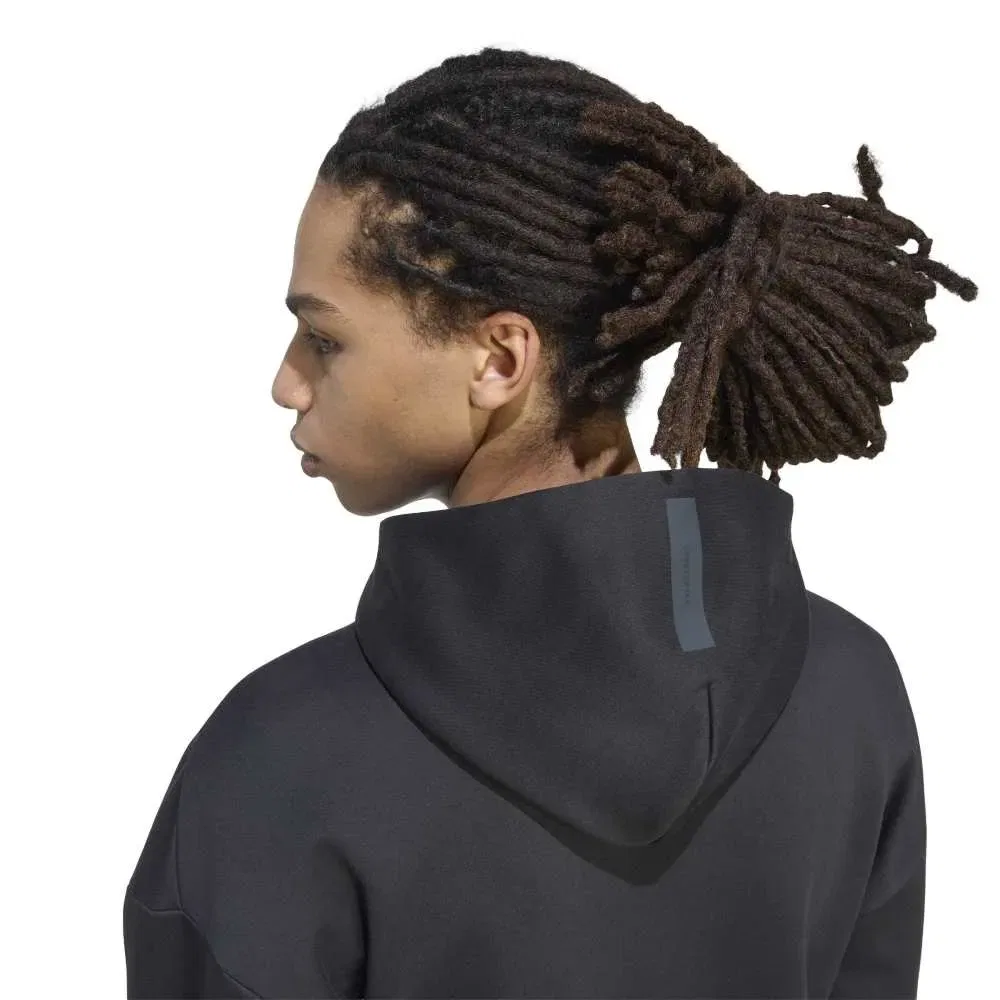 Мужской свитшот с капюшоном Z.N.E. Full Zip Adidas, Black — фото 4