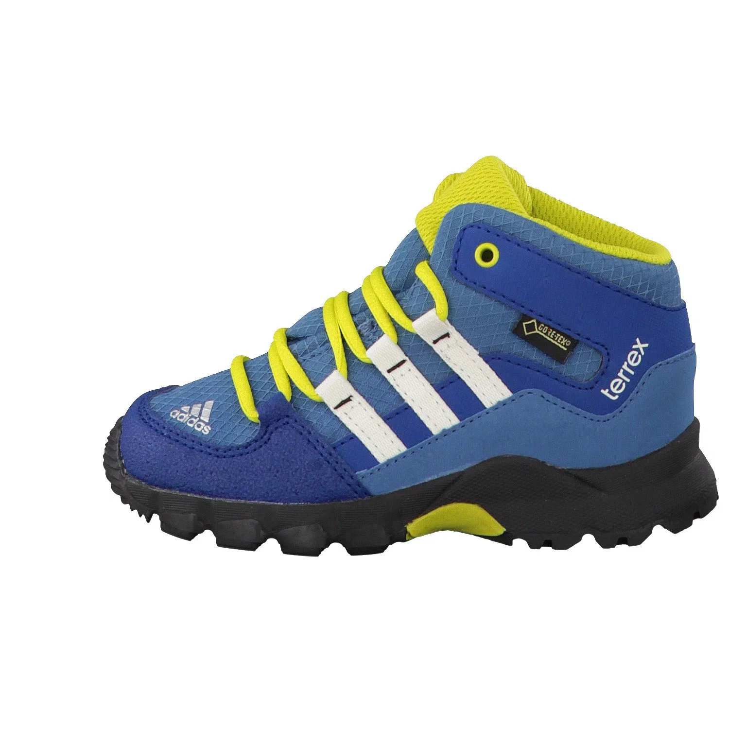 Детские ботинки для мальчиков с принтом Terrex Mid Gtx I Adidas, Light Blue White Blue Azupal Blatiz Acetec — фото 2