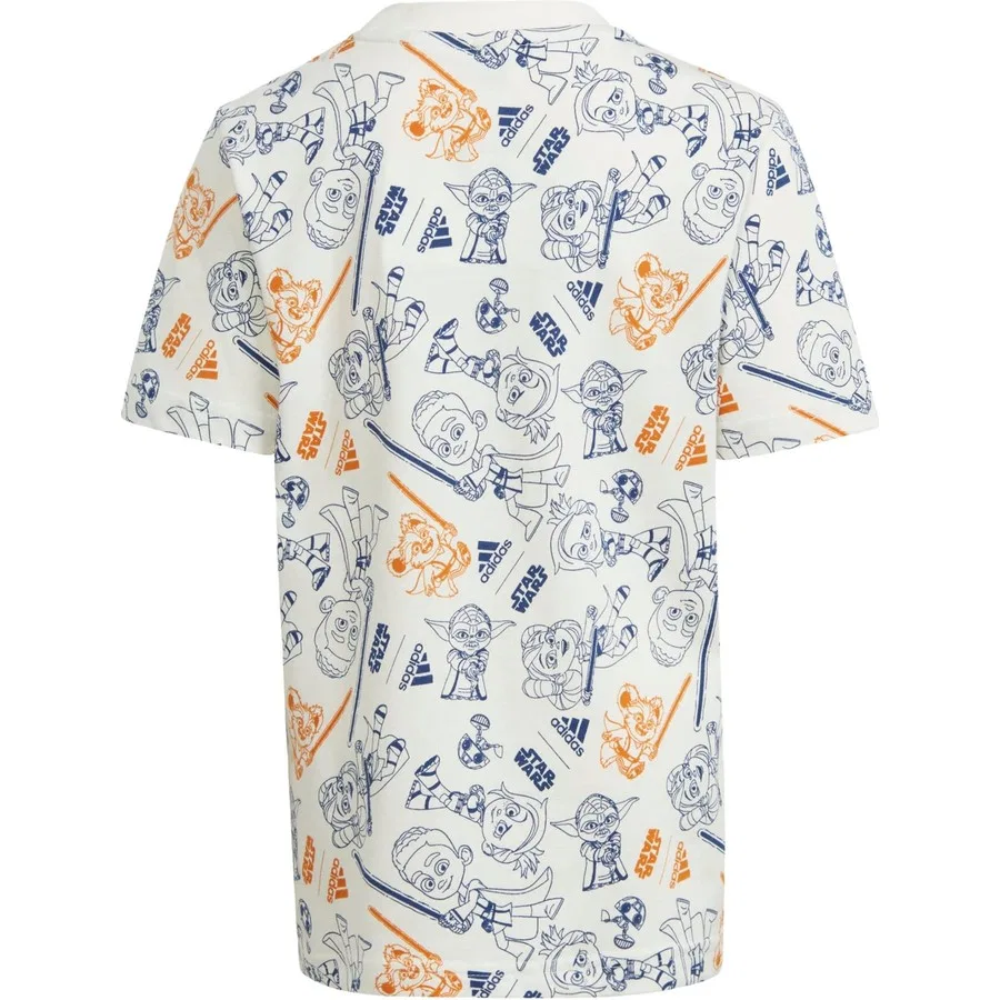 Футболка с принтом adidas x Star Wars Young Jedi Tee adidas, Белый — фото 4