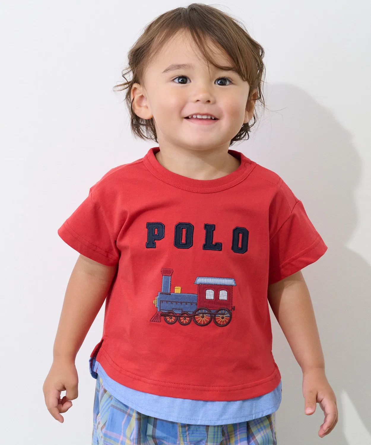 Детская футболка с аппликацией POLO BCS petit main, Red