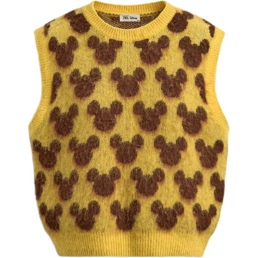 Женский топ-майка без рукавов x Disney/ X Harry Lambert FW25, ZARA, Yellow