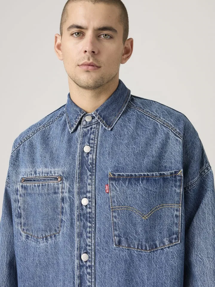 Мужская джинсовая куртка Levi's, Blue — фото 4
