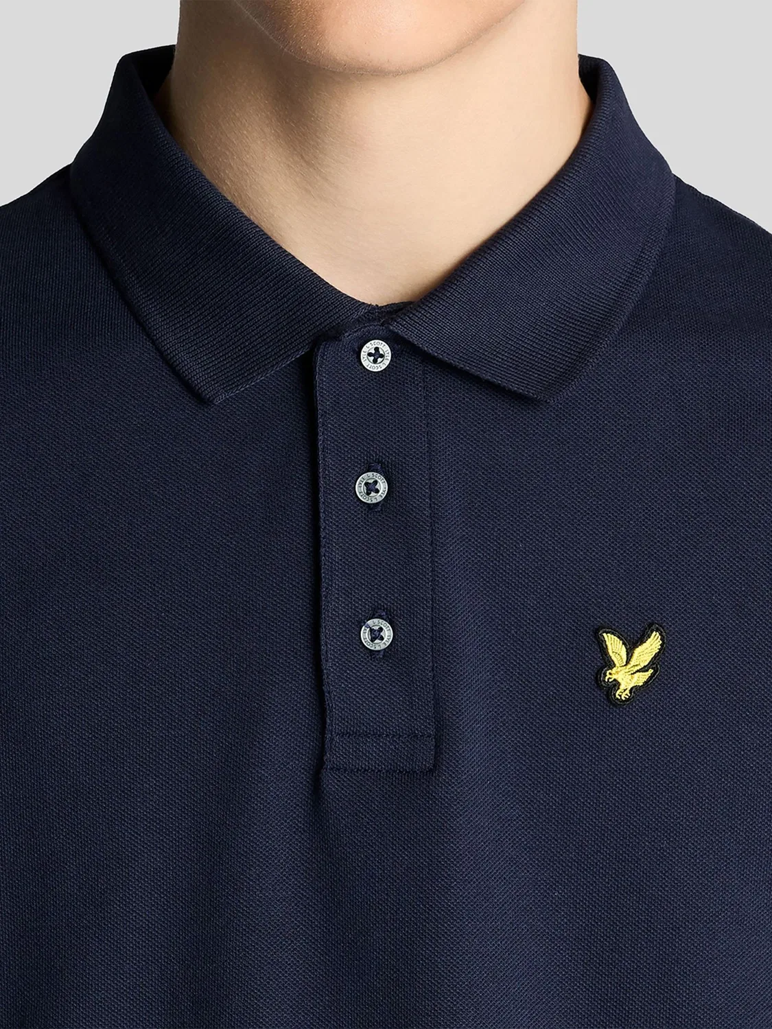 Поло Lyle & Scott Navy Blue — фото 3