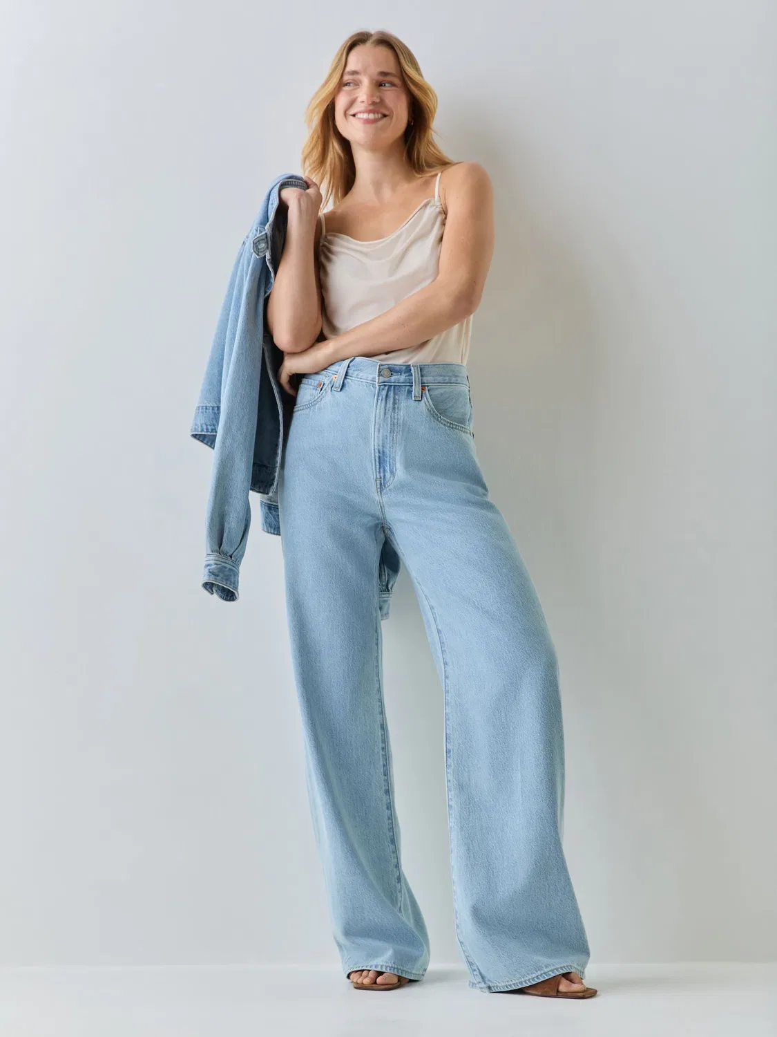 Джинсы Wide Leg, Ribcage Levi's, Stone Blue