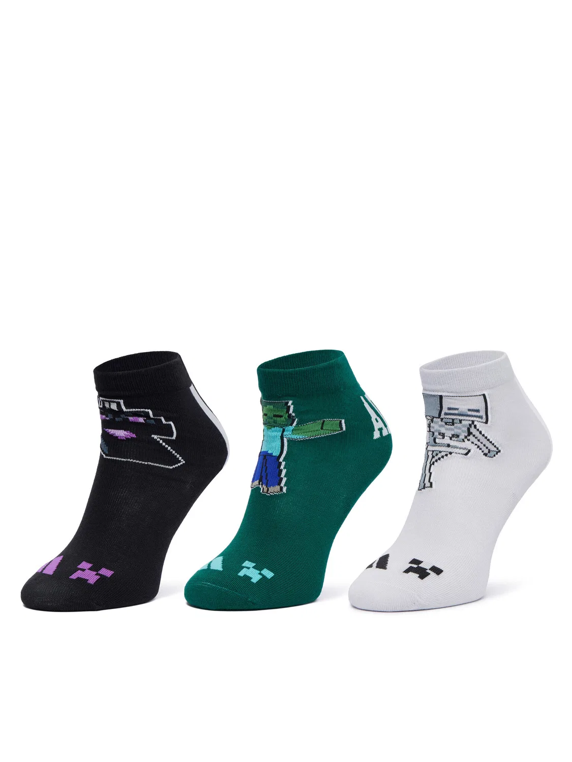 Длинные носки для мальчика Minecraft Kids Pairs Per Pack Socks Adidas, разноцветный