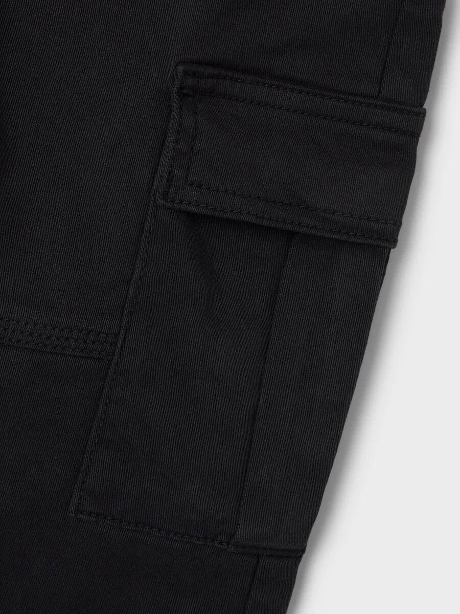 Брюки NAME IT Regular Pants 'RYAN' черного цвета — фото 3