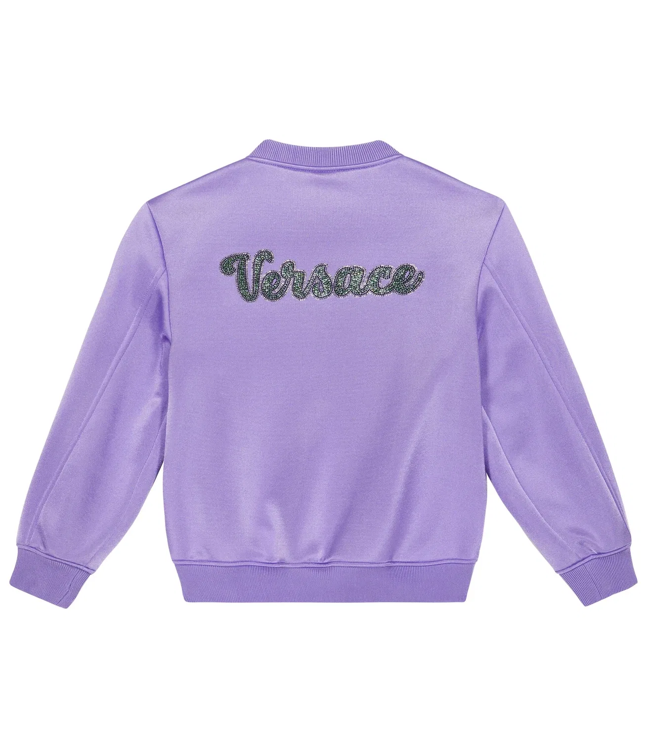 Куртка-бомбер с вышивкой Versace Kids, фиолетовый — фото 3