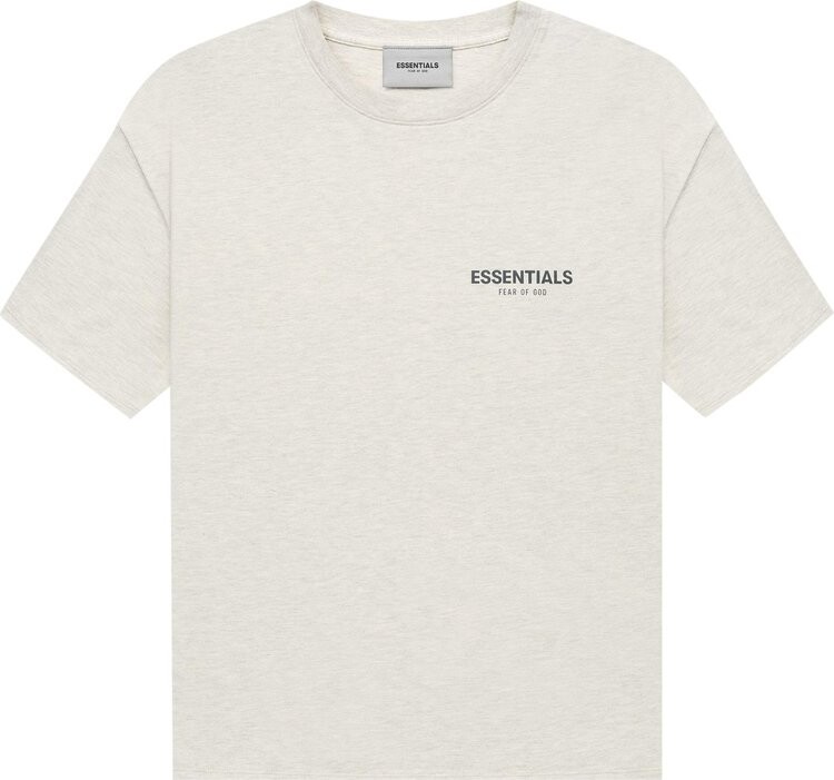

Футболка Fear of God Essentials Short-Sleeve Tee 'Light Heather Oatmeal', кремовый, Бежевый, Футболка Fear of God Essentials Short-Sleeve Tee 'Light Heather Oatmeal', кремовый