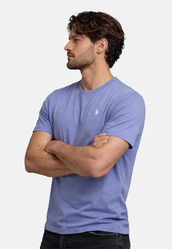 Футболка хлопковая Uscaaleb U.S. Polo Assn., blau, синий — фото 4