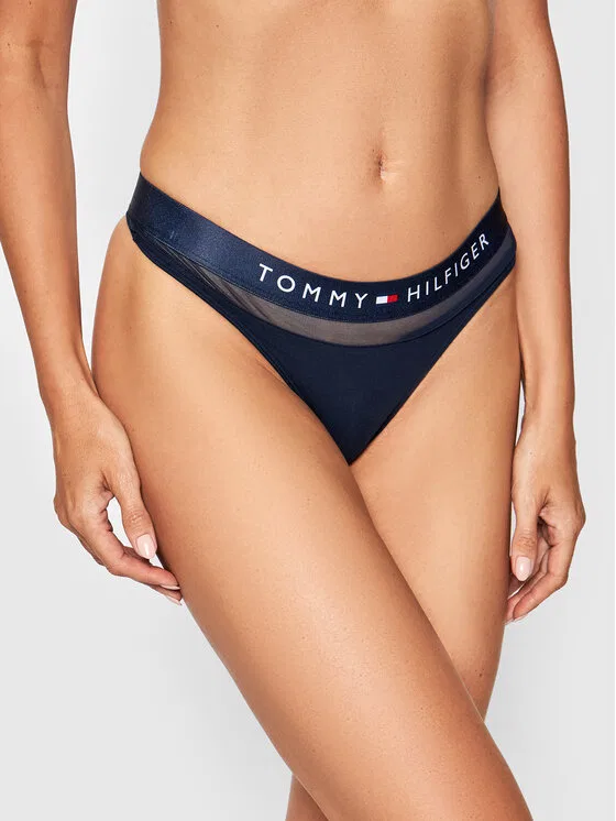 Трусы-танга Thong Tommy Hilfiger, темно-синий