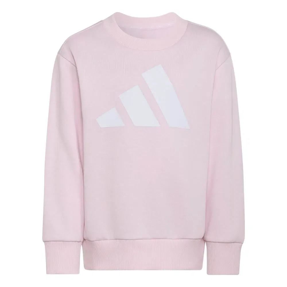 Детский спортивный комплект для девочек с логотипом Adidas Essentials Joggers, Pink — фото 4