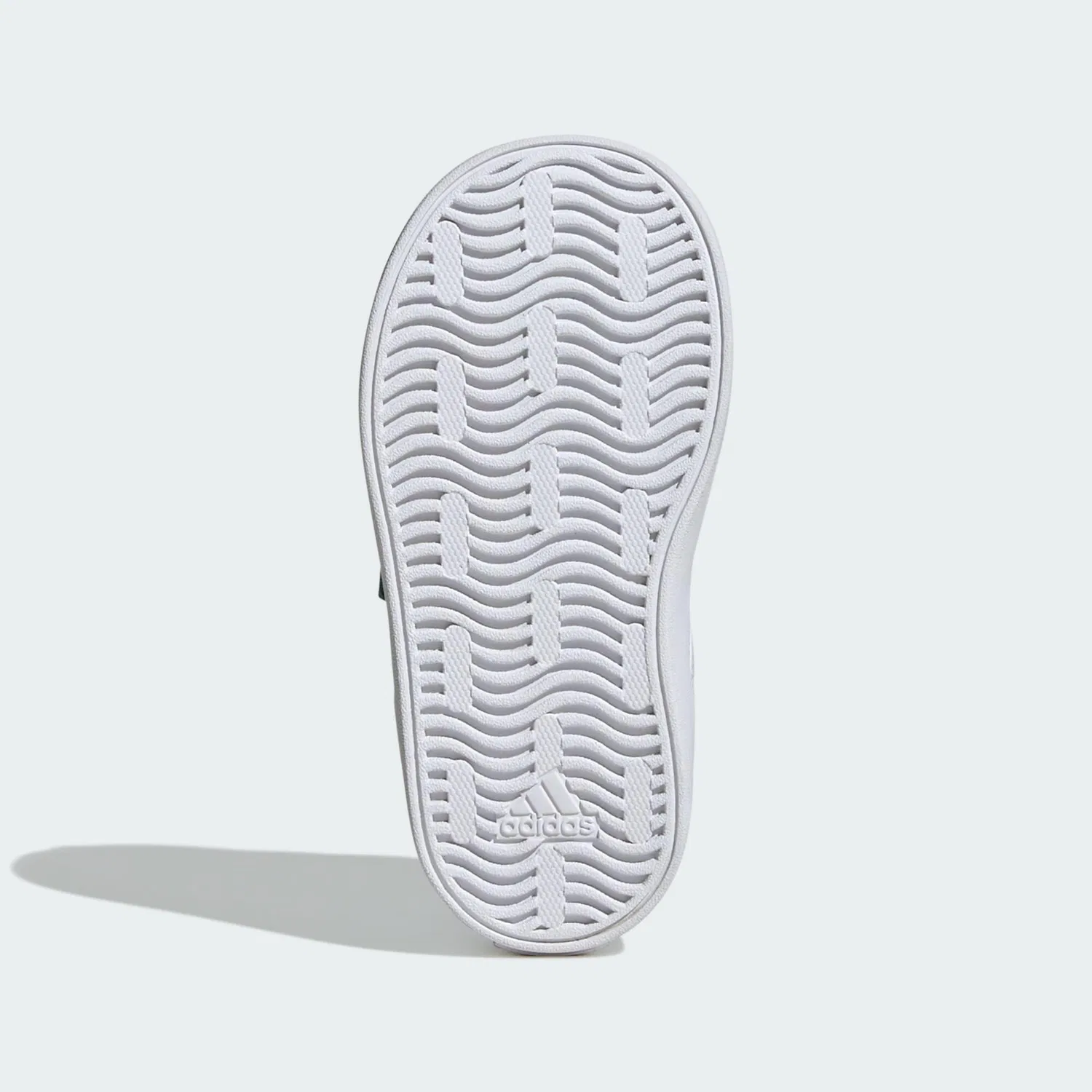 Детские кроссовки с липучками VL Court 3.0 Adidas, Wasserblau Weiss Atlantikblau — фото 3