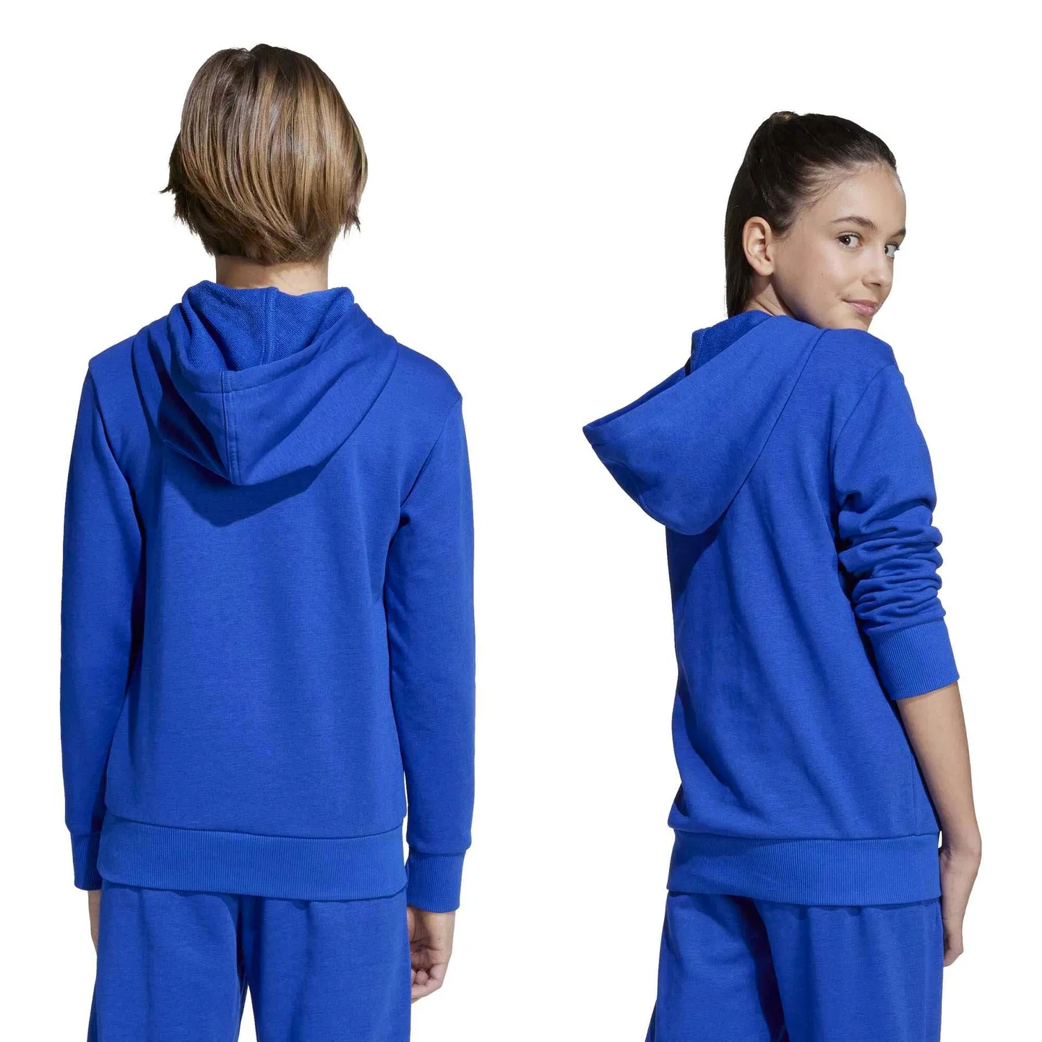 Детское худи с капюшоном Adidas Sport J Bl Ft Hd 280, Цвет BLAU — фото 3