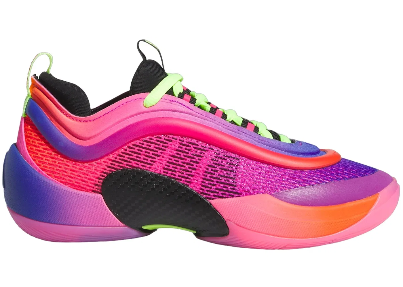 Детские кроссовки для мальчиков с липучкой Adidas D.O.N Issue #6, Impact Orange Lucid Blue Lucid Pink