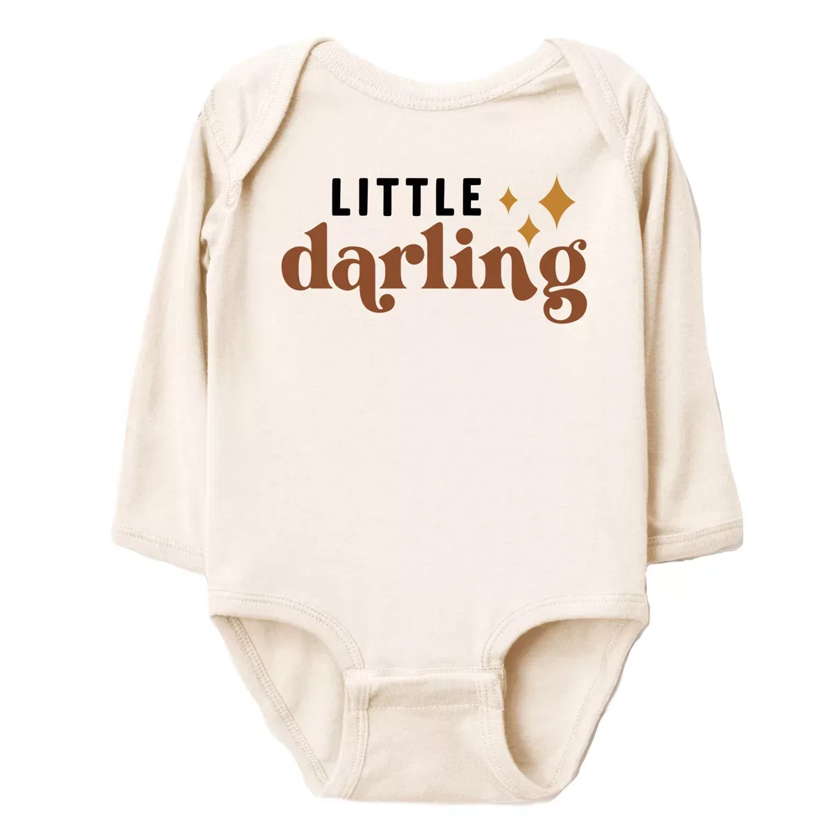 Детское боди с длинным рукавом Boho Little Darling The Juniper Shop, Natural