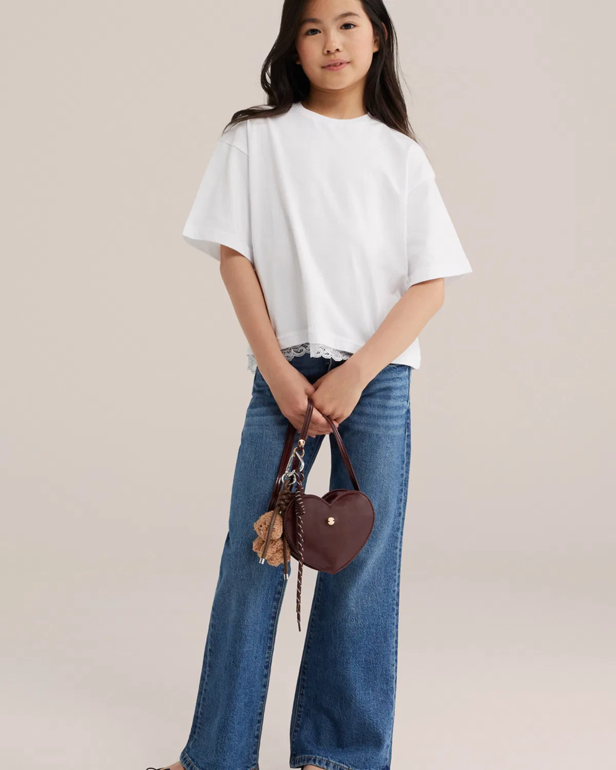 Рубашка We Fashion Meisjes из белой шерсти — фото 4