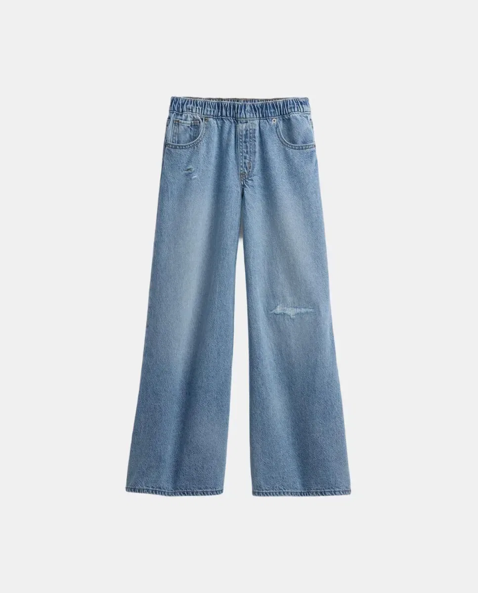 Детские джинсы для девочки заниженной талии Gap, Azul Claro — фото 2