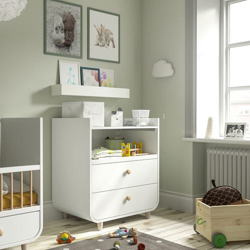 Пеленальный столик IKEA MYLLRA с выдвижным ящиком, белый — фото 3