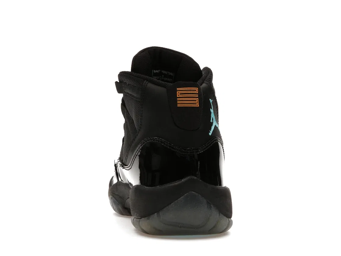 Детские кроссовки lifestyle с высоким верхом Jordan 11 Retro Jordan, Black/Gamma Blue-Varsity Maize — фото 4