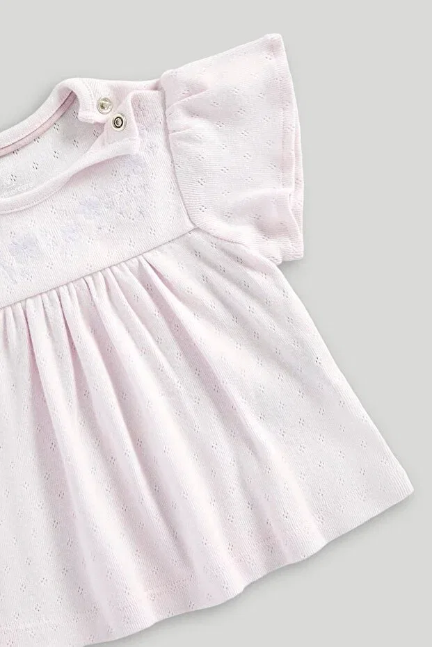 Детский комплект футболок с коротким рукавом с цветочным принтом Mothercare, Lilac — фото 2