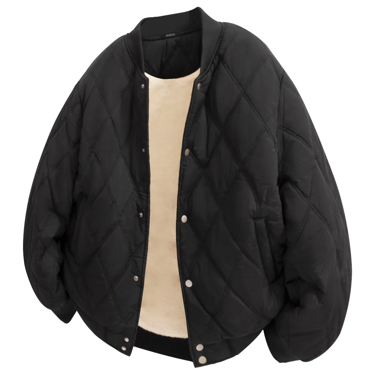 Детская пуховая куртка с бейсбольным воротником утепленная MINISO, Caramel Brown — фото 3