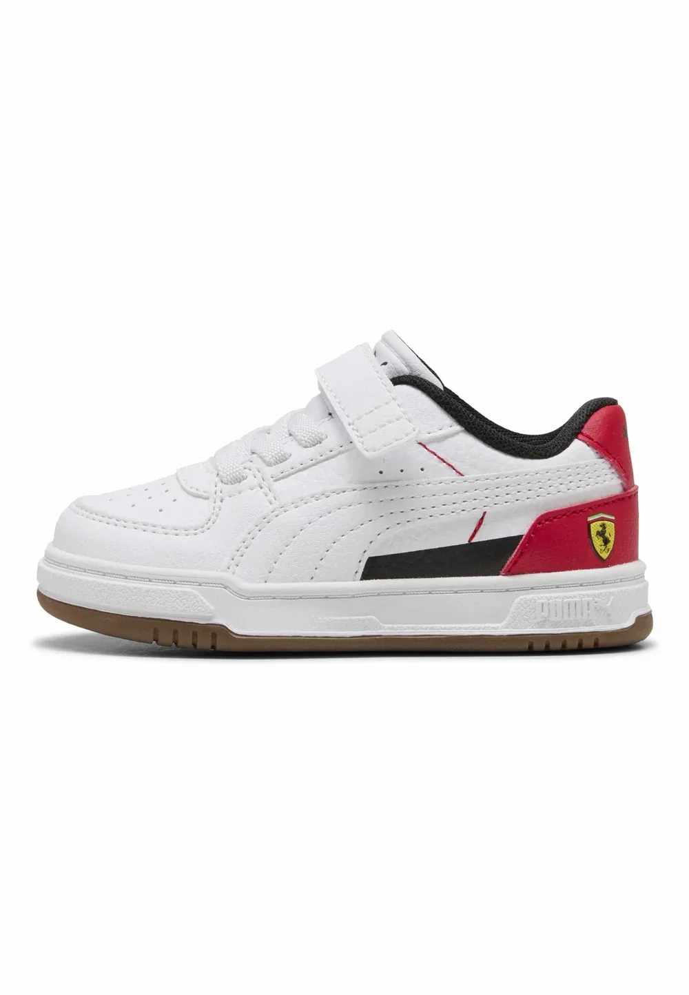 Кроссовки Scuderia Ferrari Caven III унисекс - детская обувь Puma, White- White-Rosso Corsa