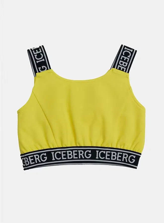 Майка хлопковая Iceberg, желтый — фото 2