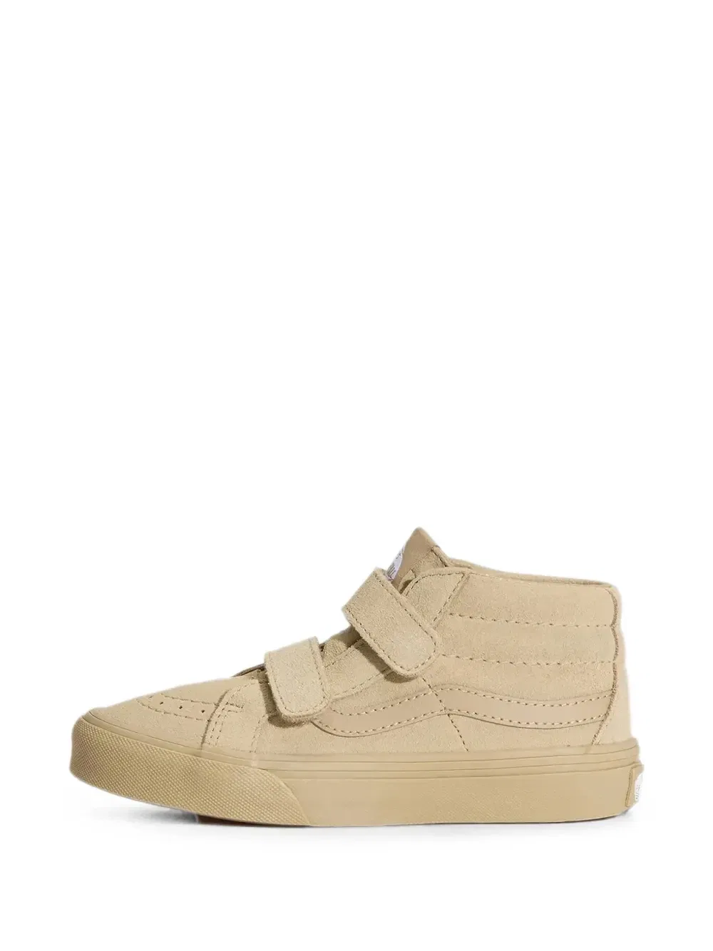 Кроссовки Sk8-Mid V с застежкой-липучкой Vans Kids, бежевый