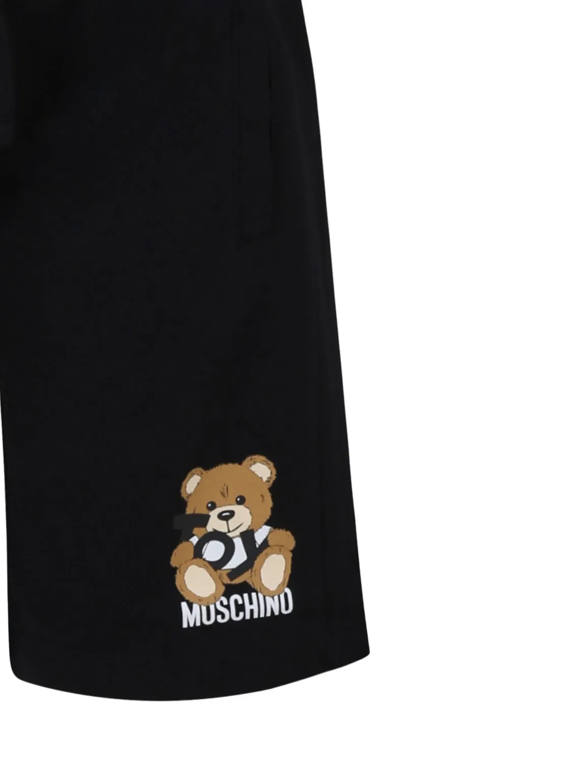 Moschino Шорты для мальчиков из черного хлопка — фото 2