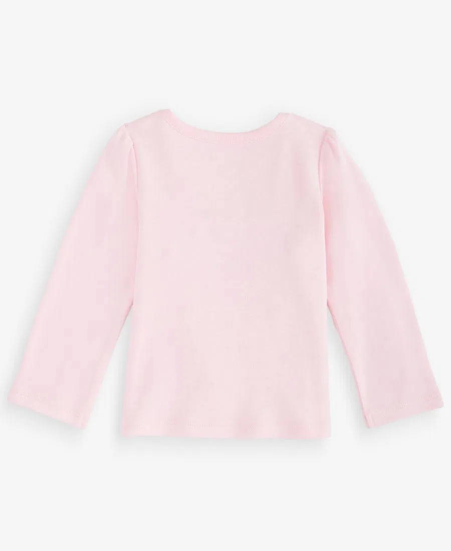 Детская футболка с длинным рукавом с принтом Pumpkin Pie First Impressions, Pink Polish — фото 2